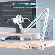 Load image into Gallery viewer, FIFINE XLR Dynamic Microphone with Boom Arm Kit for Vocal, Recording, Studio Podcast Mic Bundle with Metal Arm Stand, Tap-to-Mute, 3.5mm Headphone Jack for Streaming, Music Creation (K688W+CS1W)
