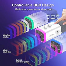 Load image into Gallery viewer, FIFINE XLR/USB Gaming Microphone Bundle with Metal Boom Arm, Dynamic RGB Mic with Mute, Gain, Monitoring for Streaming, Vocal Recording, Podcast Arm Stand for Home Studio Video Creation (AM8W+CS1W)