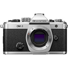 Load image into Gallery viewer, OM SYSTEM Olympus OM-3 Silver Micro Four Thirds System Camera Travel Camera Weather Sealed Design 5-Axis Image Stabilization