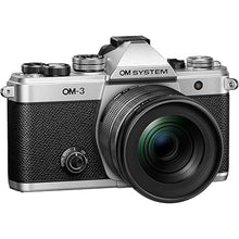 Load image into Gallery viewer, OM SYSTEM Olympus OM-3 Silver Micro Four Thirds System Camera M.Zuiko Digital ED 12-45mm F4.0 PRO kit Travel Camera Weather Sealed Design 5-Axis Image Stabilization