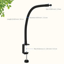 Load image into Gallery viewer, Mippko iPad Clamp Mount,Gooseneck Tablet Stand for Desk/Table/Bed/Chair/Lectern,50 cm Long 360 Adjustable Arm Mount for 4.7~12.9" iPad/iPhone/Nexus/LG G Pads/e-Reader/Switch