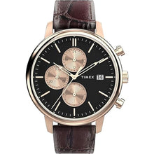 Load image into Gallery viewer, Timex Men's Chicago Chronograph 45mm Watch - Black Strap Black Dial Red Case