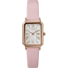Load image into Gallery viewer, Timex Women's Dress 21mm Watch - Pink Strap White Dial Rose Gold-Tone Case