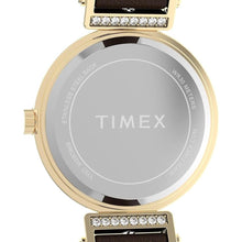Load image into Gallery viewer, Timex Women's Main Street 31mm Watch - Black Strap Silver Dial Gold-Tone Case
