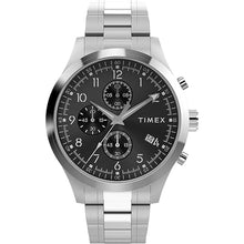 Load image into Gallery viewer, Timex Men's Dress Chronograph 43mm Watch - Silver-Tone Bracelet Black Dial Silver-Tone Case