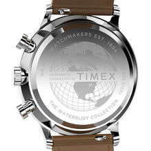 Load image into Gallery viewer, Timex Men's Waterbury Classic 40mm Watch - Brown Strap Black Dial Stainless Steel Case