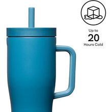 Load image into Gallery viewer, Corkcicle Cruiser Insulated Tumbler with Handle & Straw, North Shore, 22 oz – 100% Leakproof Cupholder Friendly Water Bottle Keeps Drinks Cold 20hrs