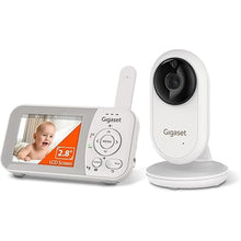 Load image into Gallery viewer, Gigaset VS280 - Video Baby Monitor - 2.8" LCD Screen - Secure Transmission with Encrypted Signal via FHSS Technology - Real-Time Video Transmission - Two-Way Conversation (Half-Duplex), White