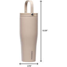 Load image into Gallery viewer, Corkcicle Go Cup XL Insulated Tumbler with Lid and Straw, Desert, 30 oz – Reusable Water Bottle Keeps Beverages Cold for 12hrs – Cupholder Friendly Tumbler, Leak-Proof Design