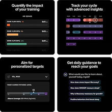 Load image into Gallery viewer, WHOOP One – 12-Month Membership – 5.0 Health and Fitness Wearable – 24/7 Activity Tracker with VO2 Max, Sleep Tracking, Personalized Coaching, Menstrual Cycle Insights – 14+ Days Battery Life