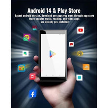 Load image into Gallery viewer, Android 14 MP3 Player, 5" MP4 Music Player for Kids with Family Link, App Store, Spotify, YouTube, Libby, Memory Card and Earphone Included