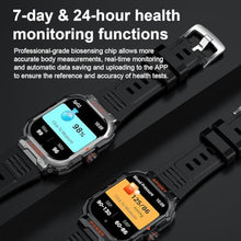 Load image into Gallery viewer, FANCHENGZI Smart Watch with Earbuds for Men, Military Watch, Answer/Make Calls, Fitness Tracker Smart Watch, Sports Fitness Tracker with Step,Calories,Sleep Monitor, for Men Dad Husband