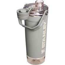 Load image into Gallery viewer, Stanley Activate Shaker Bottle 20 oz | Leakproof Insulated Stainless Steel Shaker Cup | Base Storage and Twist On Fast Flow Lid | Protein Shakes and Pre Workout Powder | BPA-Free | Sage Grey