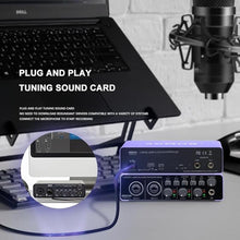 Load image into Gallery viewer, BOMGE USB Audio Interface SOLO with XLR/48V Phantom Power,32Bit/192kHz High-Fidelity, for Studio Audio Mixer Interface for Guitarist, Vocalist, Podcaster, Producer, Plug and Play (U202P)