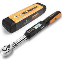 Load image into Gallery viewer, MULWARK 3/8" Digital Torque Wrench Electronic Set, with Buzzer & LED, 2.2-44.3 ft-lbs(3-60 Nm), High Precision Adjustable Bike Torque Wrenches Car Repairing Tool Calibrated with Storage Case