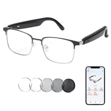 Load image into Gallery viewer, Smart AI Translator Glasses, Clear Blue Light Glasses for Woman Men, Simultaneous Interpretation Eyeglasses for 110+ Languages, Real-Time Translation, Remote Shooting,AI Smart Sunglasses for Travel -S