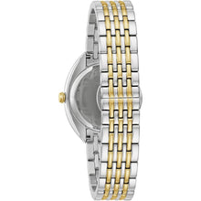 Load image into Gallery viewer, Bulova Ladies' Classic Diamond Quartz Two-Tone Stainless Steel Watch, Silver Dial Style:98R296