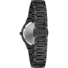 Load image into Gallery viewer, Bulova Ladies' Modern Millenia Black Stainless Steel 2-Hand Quartz Watch, Black Dial Style: 98L314