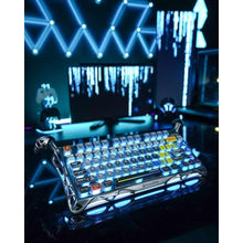 Load image into Gallery viewer, GravaStar Mercury K1 Pro Wireless Mechanical Gaming Keyboard, 75% Layout RGB Custom Keyboard, Hot-Swappable Linear Switches Aluminum Alloy, Interstellar Silver Brushed Metal Look