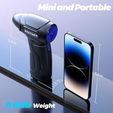 Load image into Gallery viewer, Compressed Air Duster - 200000RPM Super Power Turbo Fan with Brushless Motor, Jet Blower, Electric Air Duster for Keyboard, PC, Car, Home Cleaning Kits Blue