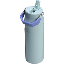 Load image into Gallery viewer, Stanley IceFlow Flip Straw 2.0 Water Bottle 24 oz | Built-In Straw for Travel and Sports | Lightweight and Leak Resistant | Insulated Stainless Steel | BPA-Free | Blue Cactus