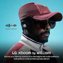 Load image into Gallery viewer, LG xboom Buds by will.i.am, xboom Signature Sound by will.i.am with Graphene Drivers, 3 Mic Active Noise Cancellation, Up to 30 Hours of Battery, IPX4 Water Resistant, White