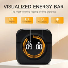 Load image into Gallery viewer, Exlliy Rotating Productivity Timer 5, 25, 10, 50 Minutes Preset, Desk Cube w/Gravity Sensor for ADHD, Mute Functions, Ideal for Work, Study, Kitchen, Back to School (1, Black)