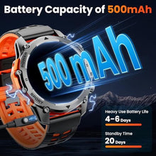 Load image into Gallery viewer, Smart Watch (Call/Notification),1.52'' Military Smart Watches for Men, Two Style Kits,Flashlight,100+Sport Modes/Heart Rate/Sleep Monitor/Pedometer, Fitness Tracker Android Phones iPhone Compatible
