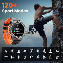 Load image into Gallery viewer, Smart Watch (Call/Notification),1.52'' Military Smart Watches for Men, Two Style Kits,Flashlight,100+Sport Modes/Heart Rate/Sleep Monitor/Pedometer, Fitness Tracker Android Phones iPhone Compatible
