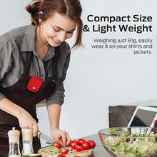 Load image into Gallery viewer, Monster Atomic Atom Wearable Bluetooth Speaker with Mics for Hands-Free Calls, IPX5 Waterproof, Compact and Portable Speaker for Workout, Cycling, Red