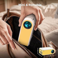 Load image into Gallery viewer, KSAN Mini Projector, Projector with WiFi and Bluetooth, Portable Movie Projector for Outdoor use, Built-in Speaker, 1080P Support Small Bedroom Video Projectors Compatible with Phone /TV Stick /PC