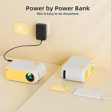 Load image into Gallery viewer, KSAN Mini Projector, Projector with WiFi and Bluetooth, Portable Movie Projector for Outdoor use, Built-in Speaker, 1080P Support Small Bedroom Video Projectors Compatible with Phone /TV Stick /PC