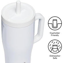 Load image into Gallery viewer, Corkcicle 22oz Insulated Cruiser Tumbler with Handle & Straw - Gloss White