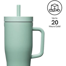 Load image into Gallery viewer, Corkcicle Cruiser Insulated Tumbler with Handle and Straw, 22oz - Thyme