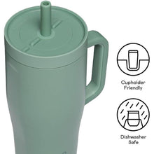 Load image into Gallery viewer, Corkcicle Cruiser Insulated Tumbler with Handle and Straw, 22oz - Thyme