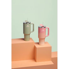 Load image into Gallery viewer, STANLEY Quencher H2.0 Tumbler with Handle and Straw 40 oz | Flowstate 3-Position Lid | Cup Holder Compatible for Travel | Insulated Stainless Steel Cup | BPA-Free | Pink Mesa Sunset