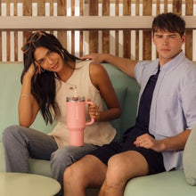 Load image into Gallery viewer, Stanley Quencher ProTour Flip Straw Tumbler with Leakproof Lid 40 oz | Built-In Straw and Handle | Cup Holder Compatible for Travel | Insulated Stainless Steel Cup | BPA-Free | Pink Mesa