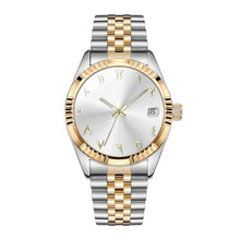 Load image into Gallery viewer, Boyarca Luxury Steel Arabic Numbers Mechanical Watches Automatic Movement Urdu Numerals Mechanical Watch 38mm Men s Wrist Watch with Luminous Waterproof Date (Silver)