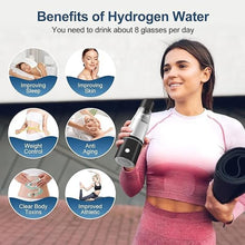 Load image into Gallery viewer, 5000PPB Hydrogen Water Bottle Generator 3 in 1 Hydrogen Water Generator Machine with SPE & PEM Technology Portable Hydrogenated Water Bottle Inhalation for Healthy Hydration/Black