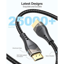 Load image into Gallery viewer, DIOOEER Short HDMI Cable 1.5 FT 2-Pack, 10K 8K HDMI 2.1 Ultra High Speed HDMI Cable 18 inch with Ethernet 48Gbps, 8K@60Hz, 4K@120Hz, HDR10, eARC for Monitor, HDTV, PS5, HDMI Switch, PC
