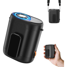 Load image into Gallery viewer, Mini Clip On Waist Fan with Infinite Speed Dial, Rechageable Hands-Free Wearable Shirt/Belt Fan with High Speed Airflow, Portable Neck Fan for Outdoor Working Camping Fishing Cooling Down