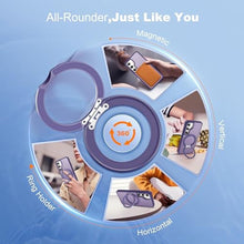 Load image into Gallery viewer, Zalinbo for Samsung Galaxy S25 Case with 360 Rotatable Magnetic Ring Stand Compatible with Mag-Safe Military Protection Shockproof Matte Translucent Phone Cases for Samsung Galaxy S25,Dark Purple