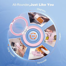 Load image into Gallery viewer, Zalinbo for Samsung Galaxy S25 Case with 360 Rotatable Magnetic Ring Stand Compatible with Mag-Safe Military Protection Shockproof Matte Translucent Phone Cases for Samsung Galaxy S25,Pink