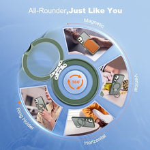 Load image into Gallery viewer, Zalinbo for Samsung Galaxy S25 Case with 360 Rotatable Magnetic Ring Stand Compatible with Mag-Safe Military Protection Shockproof Matte Translucent Phone Cases for Samsung Galaxy S25,Dark Green