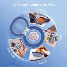 Load image into Gallery viewer, Zalinbo for Samsung Galaxy S25 Plus Case with 360 Rotatable Magnetic Ring Stand Compatible with Mag-Safe Military Protection Shockproof Matte Translucent Phone Cases for Galaxy S25 ,Blue