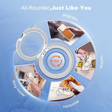 Load image into Gallery viewer, Zalinbo for Samsung Galaxy S25 Plus Case with 360 Rotatable Magnetic Ring Stand Compatible with Mag-Safe Military Protection Shockproof Transparent Phone Cases for Galaxy S25 ,Clear