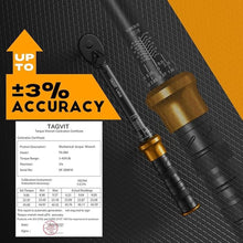 Load image into Gallery viewer, 3/8-Inch Drive Spark Plug Socket Set with Click Torque Wrench, 5-45 Ft.lb/6.8-61Nm Torque Wrench Set with Magnetic Swivel Spark Plug Socket(14mm/16mm/5/8-inch), 10" Extension Bar, Adapters