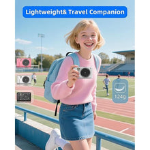 Load image into Gallery viewer, T TAKMLY Digital Camera 5K, Autofocus 16x Zoom 72MP Point and Shoot Cameras Compact Portable with Flash for Kids Boys Girls Teens Students, Anti Shake 2.8'' Screen, 64GB Card Include, Pink