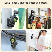 Load image into Gallery viewer, AMAZEAR Magnetic Mount and Suction Car Holder Combo for DJI OSMO Pocket 3 Accessories Superb Strong Adsorption Power Magnet Clamp and Base Stand for Mirror, Glass, Tile, Metal, Black