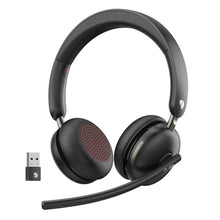Load image into Gallery viewer, Dytole Bluetooth 5.3 Headset, Wireless Headset with Mic for Work (AI Noise Cancelling), Wireless Headphones with Mic & USB Dongle, 65H & Mute Function, Fit for PC/Call Center/Computer/Laptop/Teams